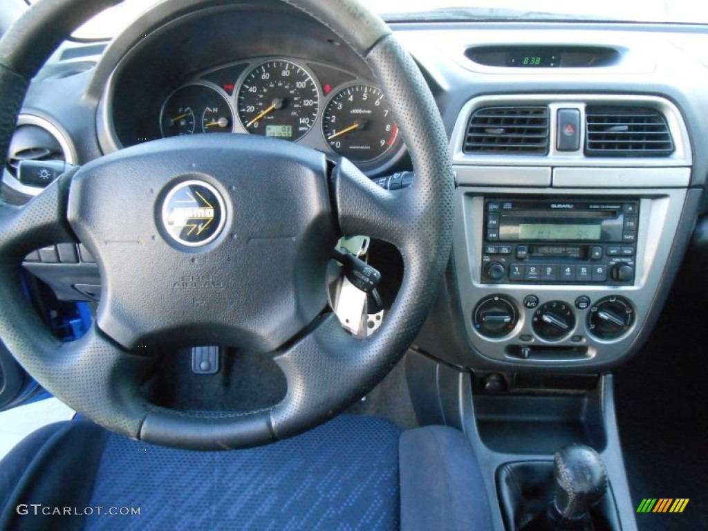 2003 Impreza WRX Sedan - WR Blue Pearl / Black photo #35