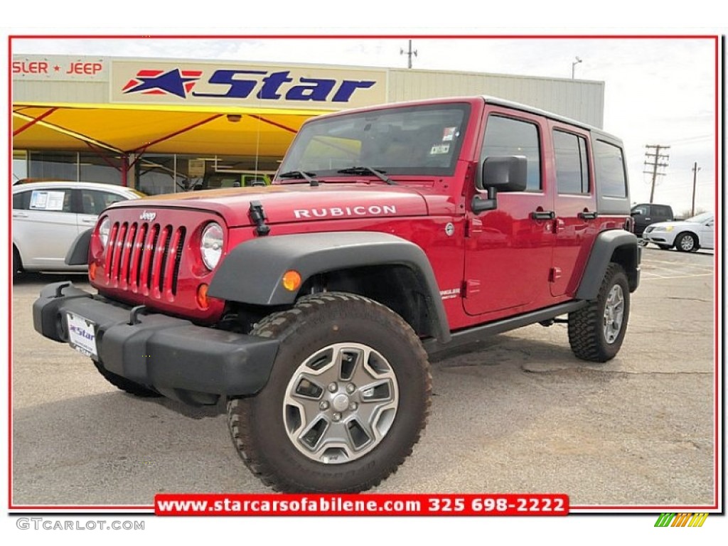 Deep Cherry Red Crystal Pearl Jeep Wrangler Unlimited