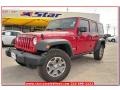 2013 Deep Cherry Red Crystal Pearl Jeep Wrangler Unlimited Rubicon 4x4  photo #1
