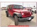 2013 Deep Cherry Red Crystal Pearl Jeep Wrangler Unlimited Rubicon 4x4  photo #10