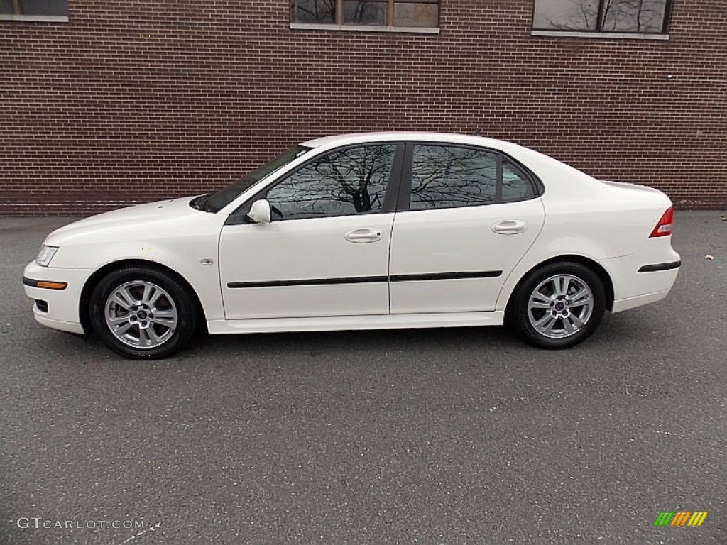 Polar White 2007 Saab 9-3 2.0T Sport Sedan Exterior Photo #78042770