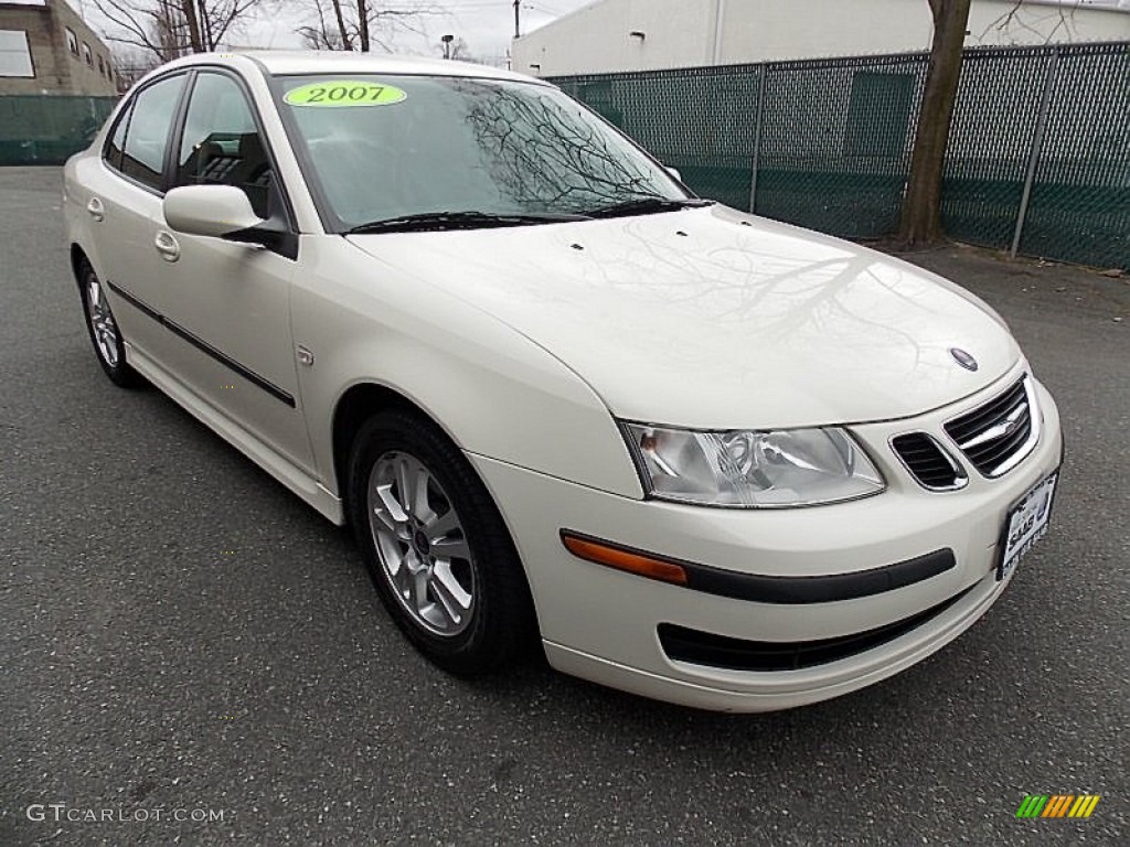 Polar White 2007 Saab 9-3 2.0T Sport Sedan Exterior Photo #78042840