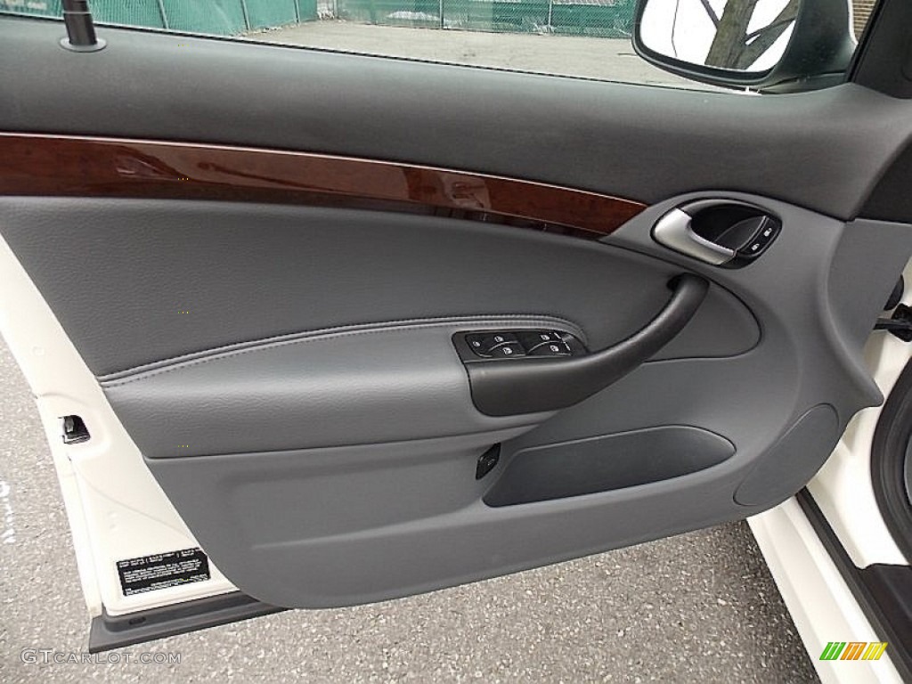 2007 Saab 9-3 2.0T Sport Sedan Gray Door Panel Photo #78042918