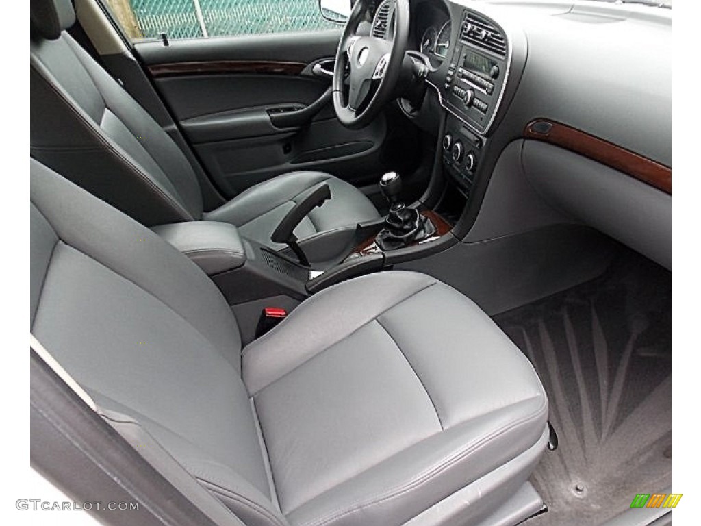 Gray Interior 2007 Saab 9-3 2.0T Sport Sedan Photo #78042990