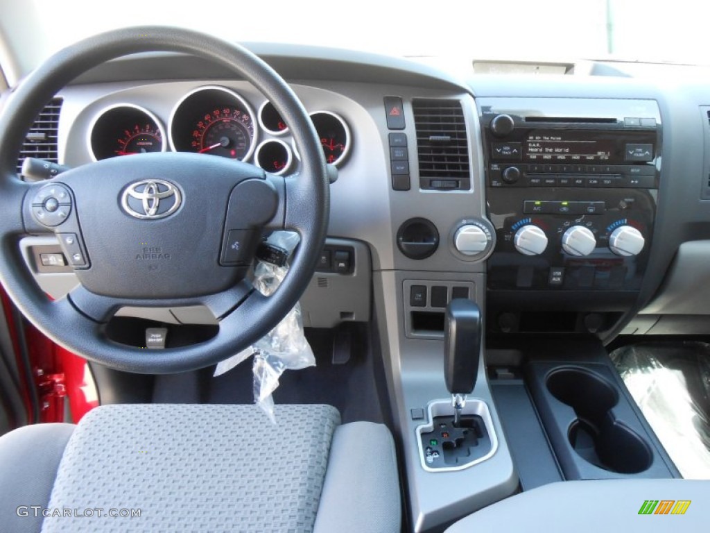 2013 Tundra Texas Edition CrewMax - Barcelona Red Metallic / Graphite photo #26