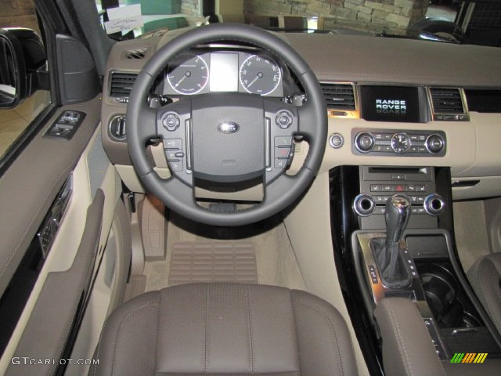2013 Range Rover Sport Supercharged - Santorini Black / Arabica photo #13
