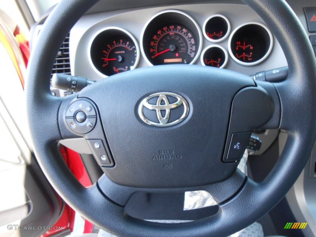 2013 Tundra Texas Edition CrewMax - Barcelona Red Metallic / Graphite photo #31