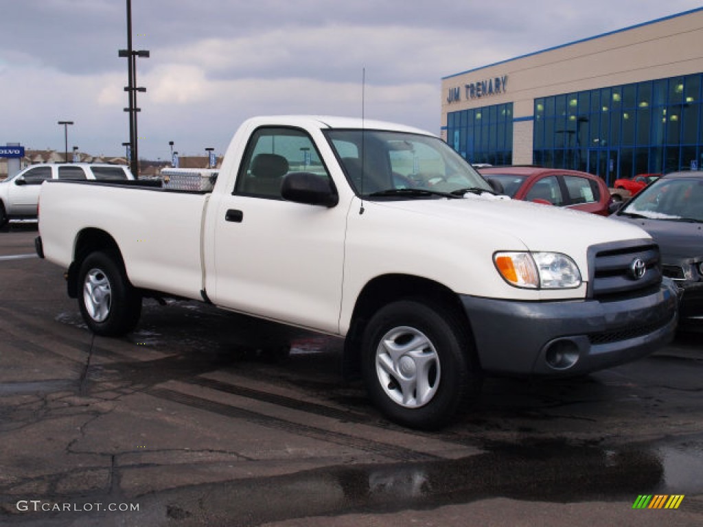 2003 Tundra Regular Cab - Natural White / Oak photo #2