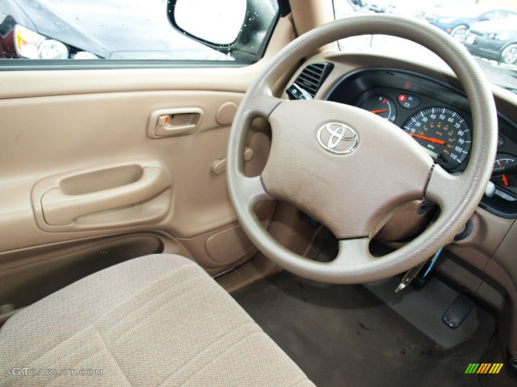 2003 Toyota Tundra Regular Cab Oak Steering Wheel Photo #78043719