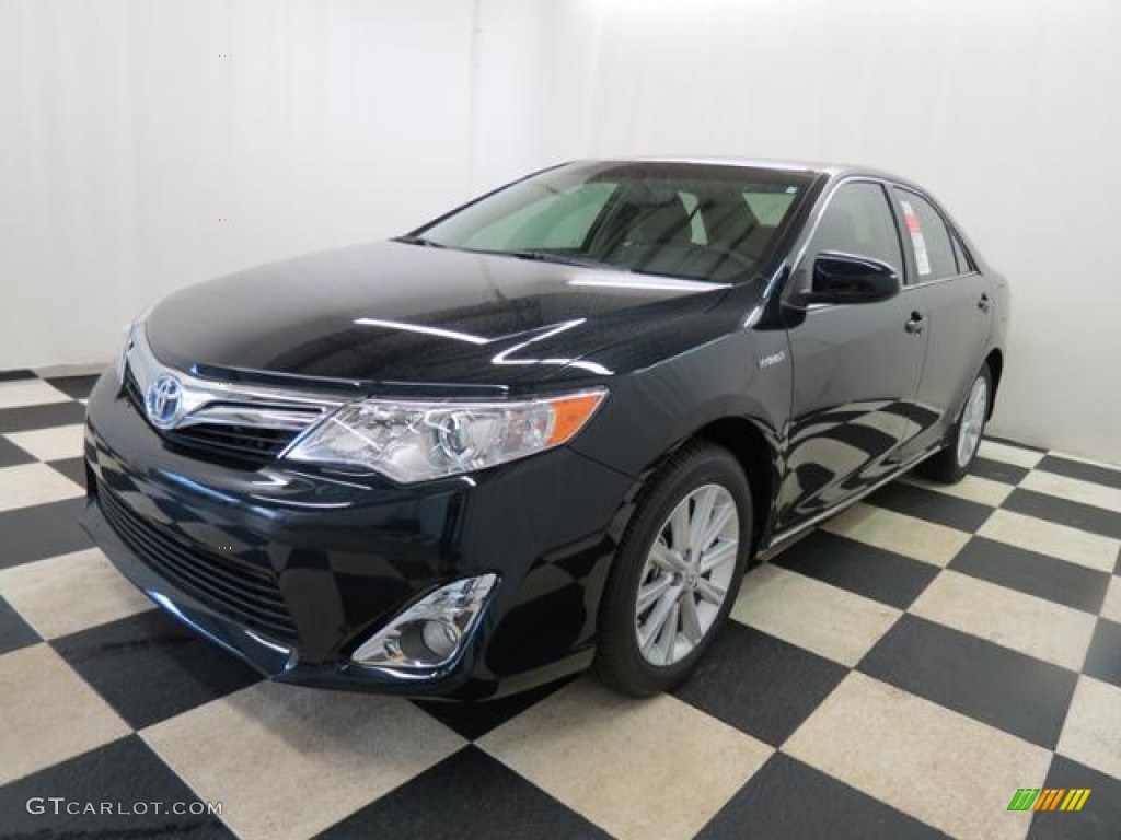 2013 Camry Hybrid XLE - Cosmic Gray Metallic / Light Gray photo #3