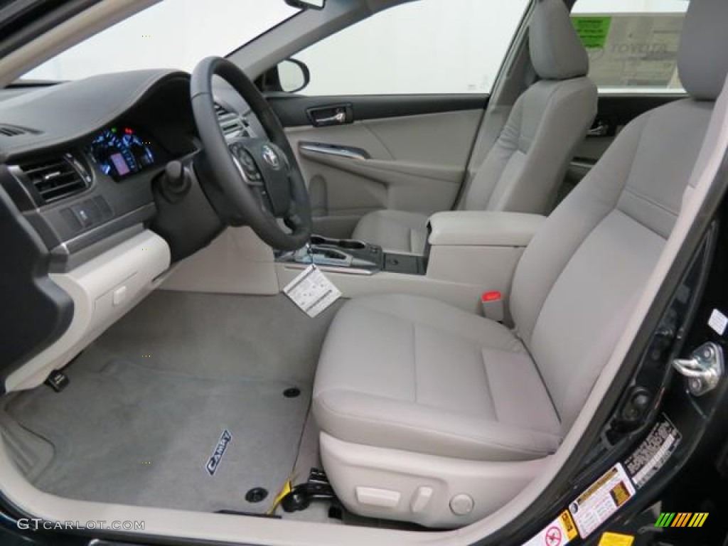 2013 Camry Hybrid XLE - Cosmic Gray Metallic / Light Gray photo #8