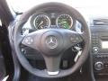 2009 Mercedes-Benz SLK Black/Red Interior Steering Wheel Photo