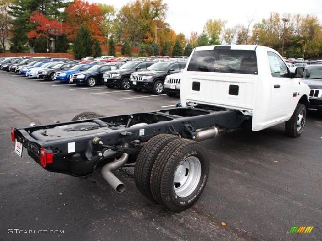 Bright White 2012 Dodge Ram 3500 HD ST Regular Cab 4x4 Dually Chassis Exterior Photo #78045954