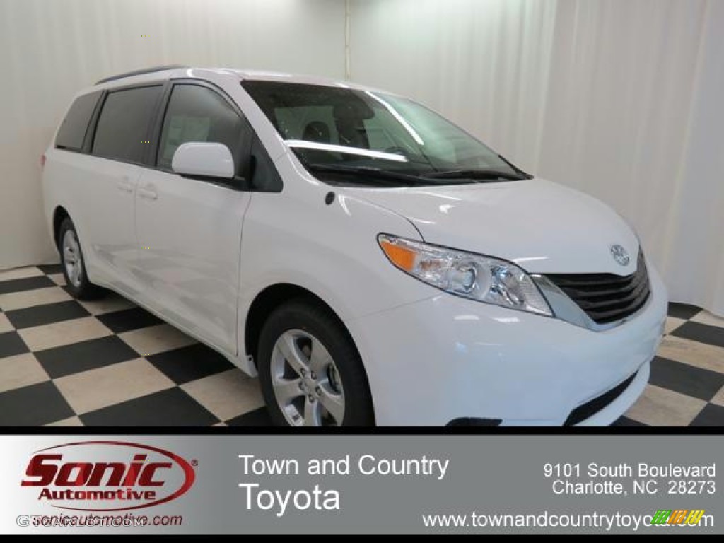 Super White Toyota Sienna