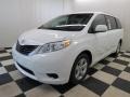 2013 Super White Toyota Sienna LE  photo #3