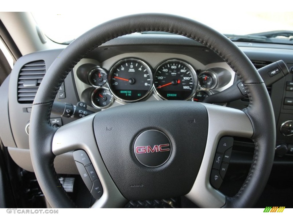 2013 Sierra 1500 SLE Extended Cab - Onyx Black / Ebony photo #13