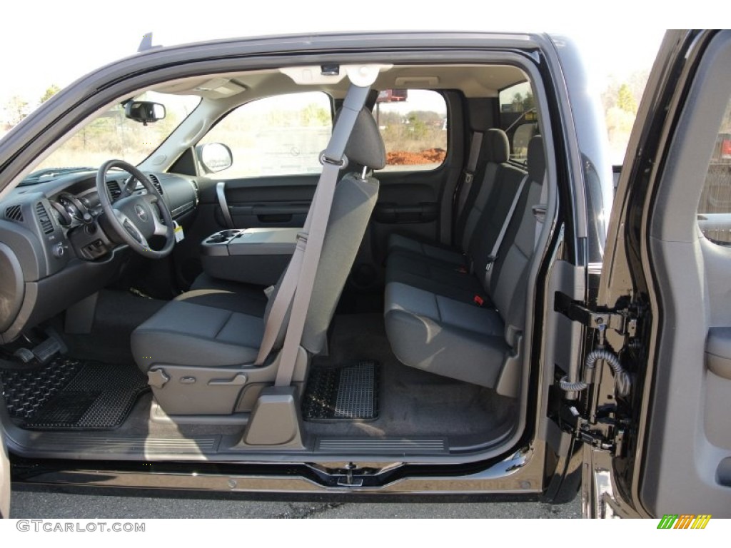 2013 Sierra 1500 SLE Extended Cab - Onyx Black / Ebony photo #14