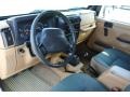 1998 Jeep Wrangler Green/Khaki Interior Prime Interior Photo