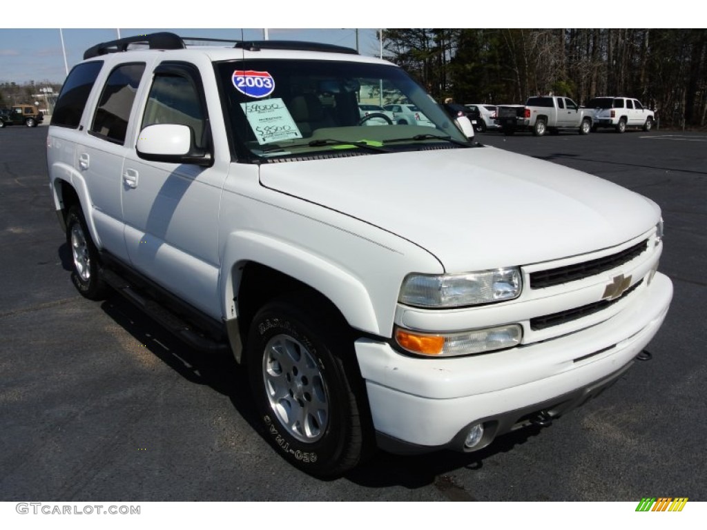 Summit White 2003 Chevrolet Tahoe Z71 4x4 Exterior Photo #78050358