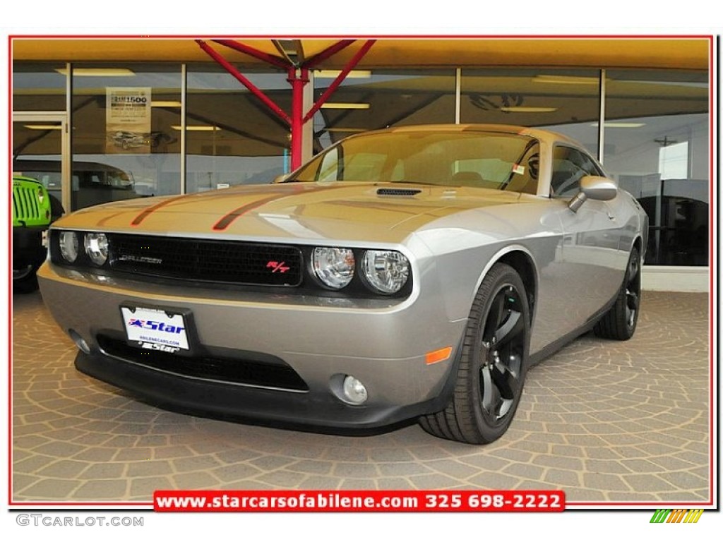 2013 Challenger R/T Blacktop - Billet Silver Metallic / Dark Slate Gray photo #1