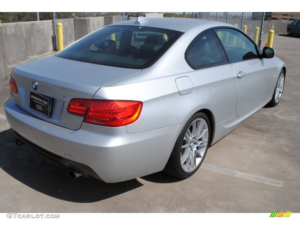 2011 3 Series 335i Coupe - Titanium Silver Metallic / Black photo #7