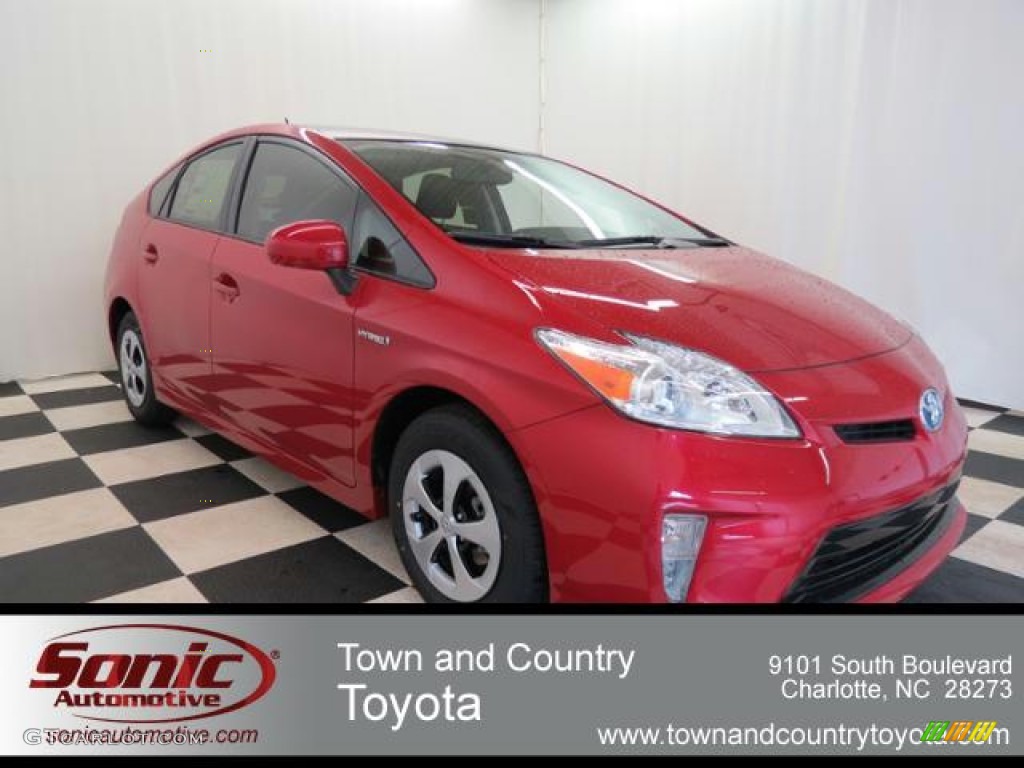 2013 Prius Four Hybrid - Barcelona Red Metallic / Dark Gray photo #1