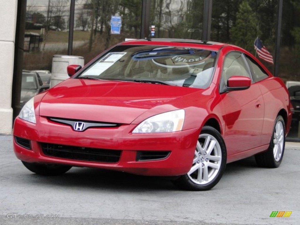 2004 Accord EX Coupe - San Marino Red Pearl / Ivory photo #1