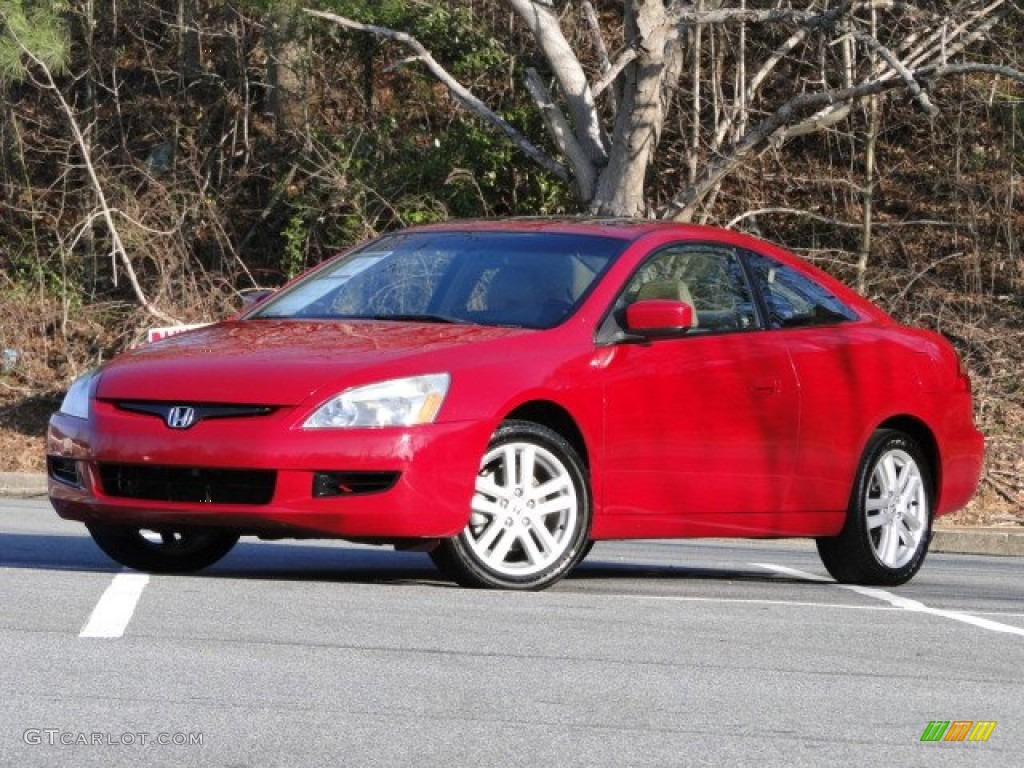 San Marino Red Pearl 2004 Honda Accord EX Coupe Exterior Photo #78051393