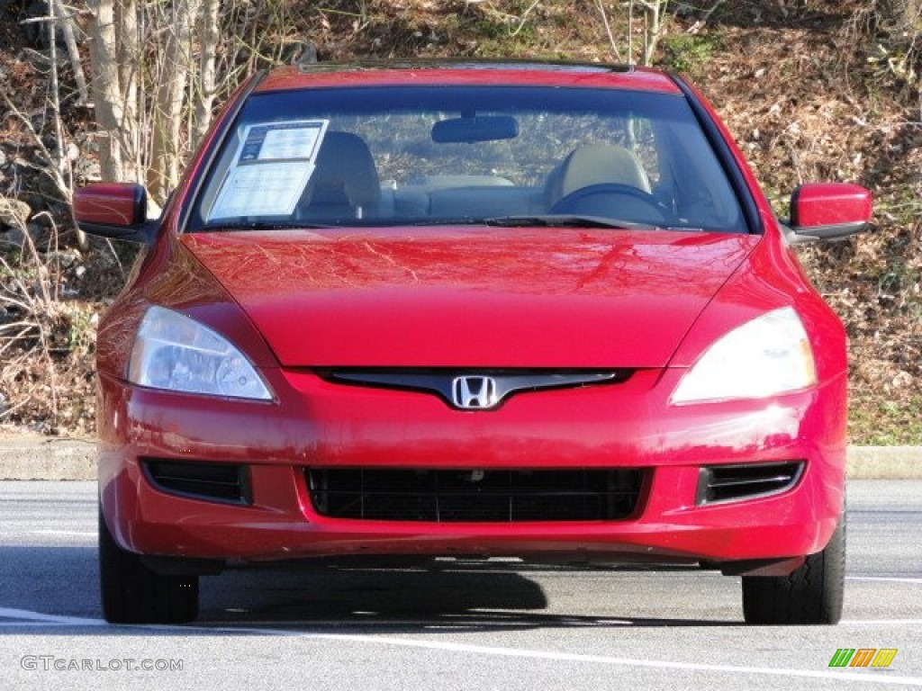 2004 Accord EX Coupe - San Marino Red Pearl / Ivory photo #6