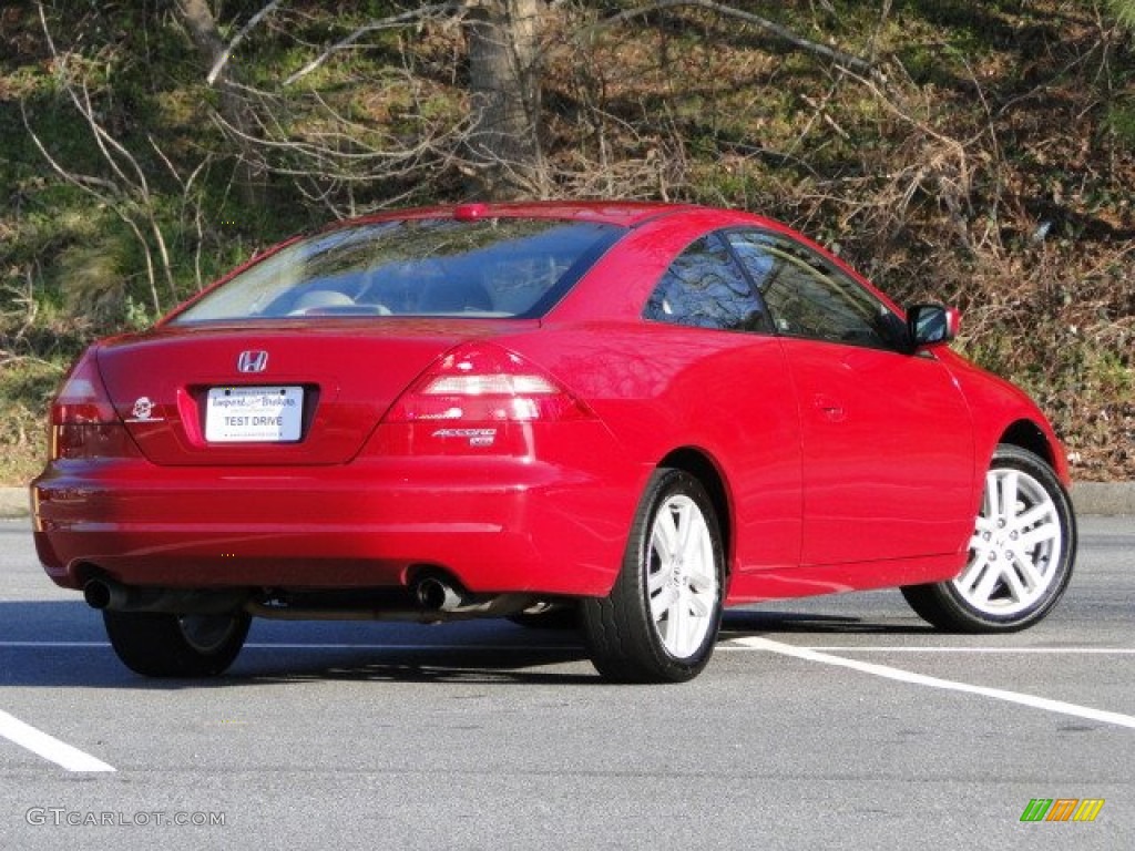 2004 Accord EX Coupe - San Marino Red Pearl / Ivory photo #8