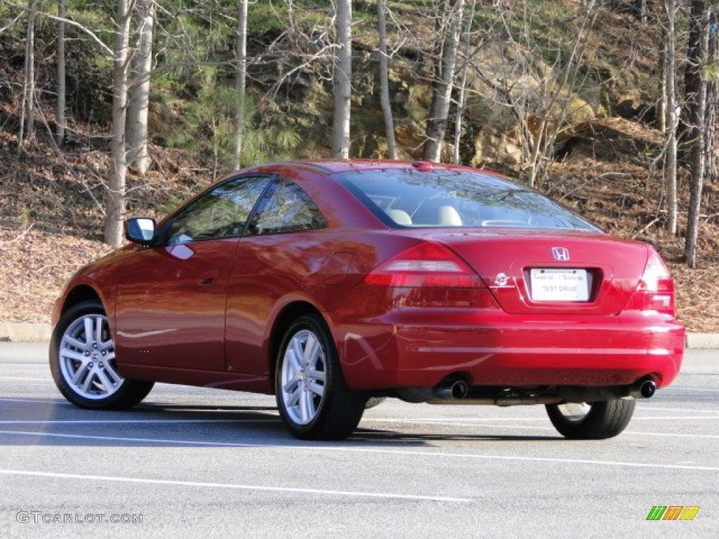 2004 Accord EX Coupe - San Marino Red Pearl / Ivory photo #11
