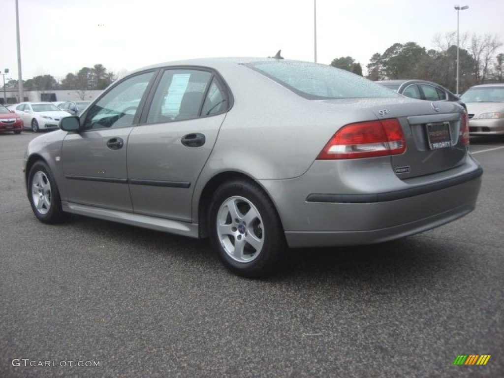 2003 9-3 Linear Sport Sedan - Steel Grey Metallic / Charcoal Grey photo #4