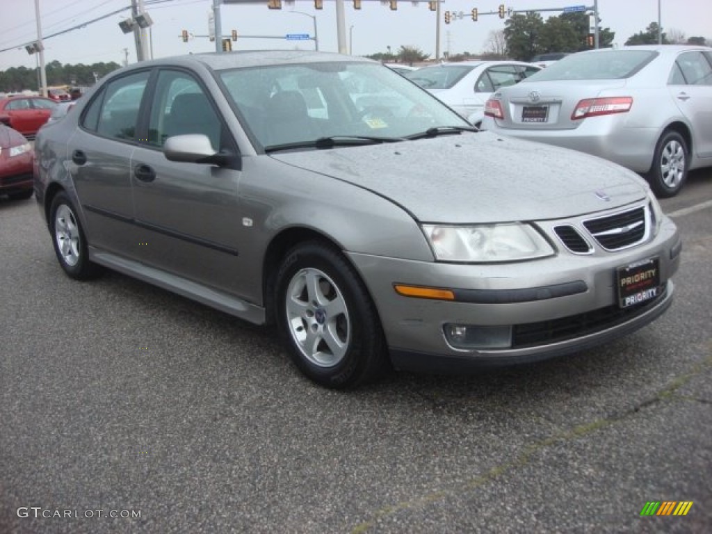2003 9-3 Linear Sport Sedan - Steel Grey Metallic / Charcoal Grey photo #8
