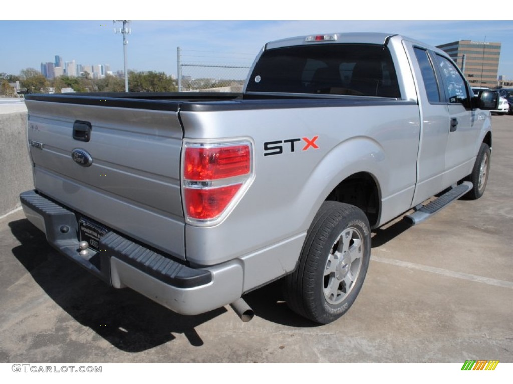 2010 F150 STX SuperCab - Ingot Silver Metallic / Medium Stone photo #8