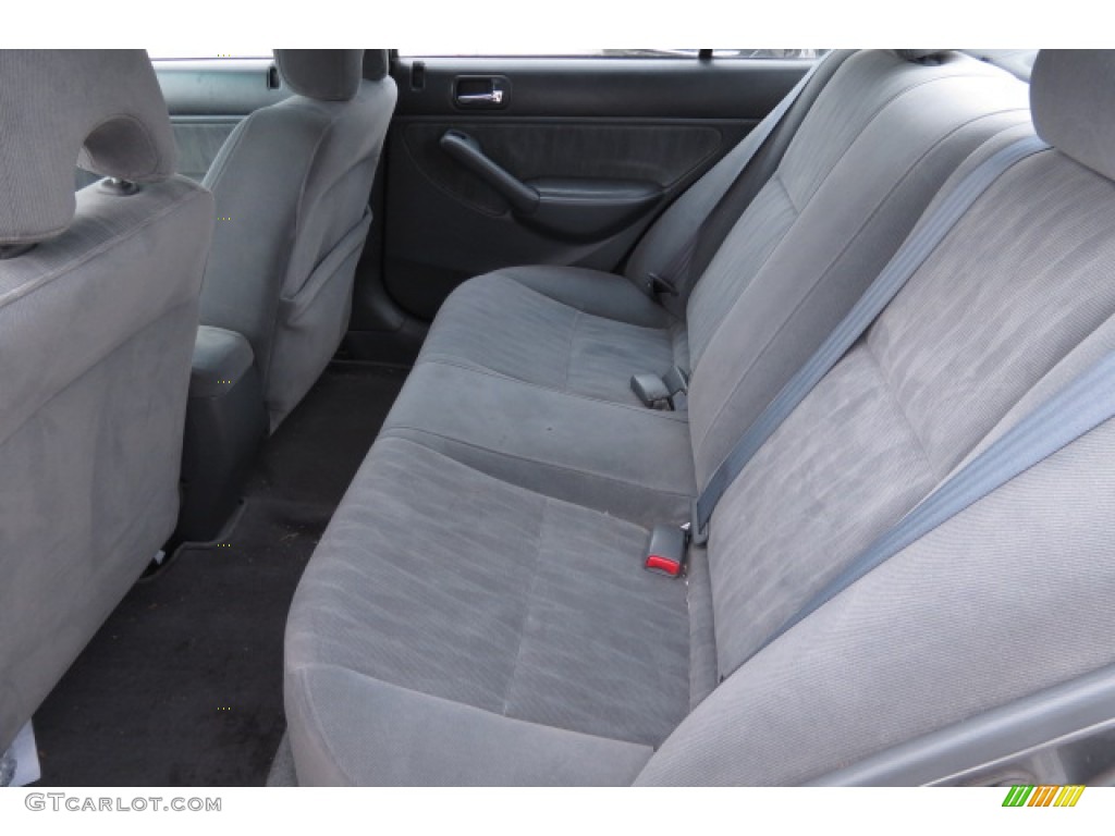 Gray Interior 2004 Honda Civic LX Sedan Photo #78053310