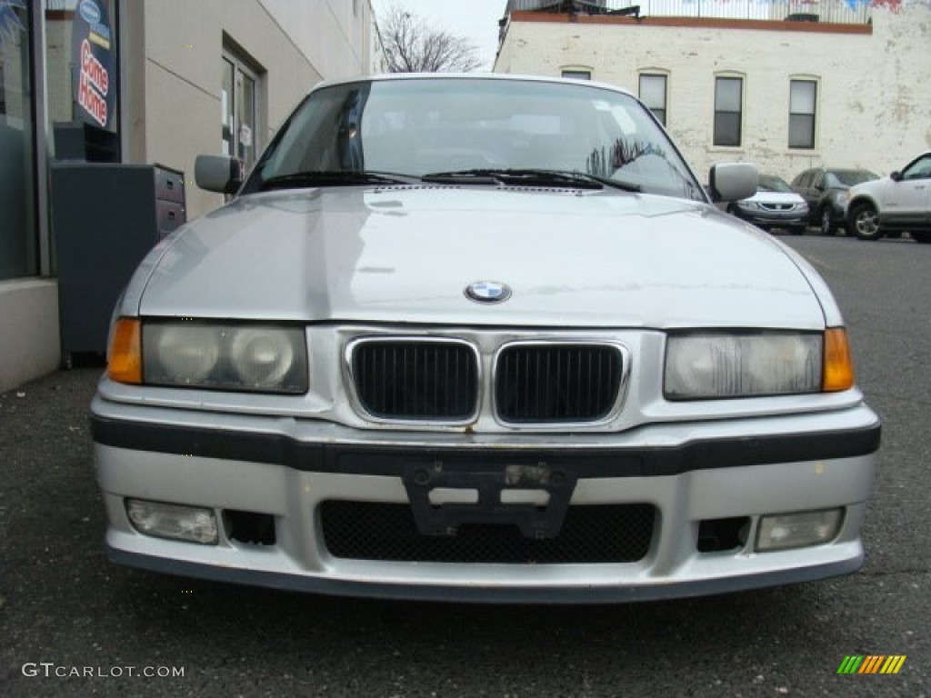 1999 3 Series 328i Coupe - Titanium Silver Metallic / Black photo #2