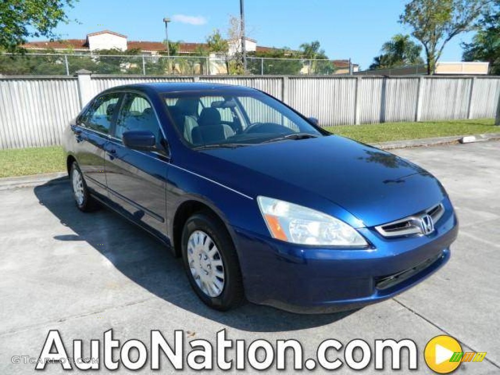2003 Accord LX Sedan - Eternal Blue Pearl / Gray photo #1