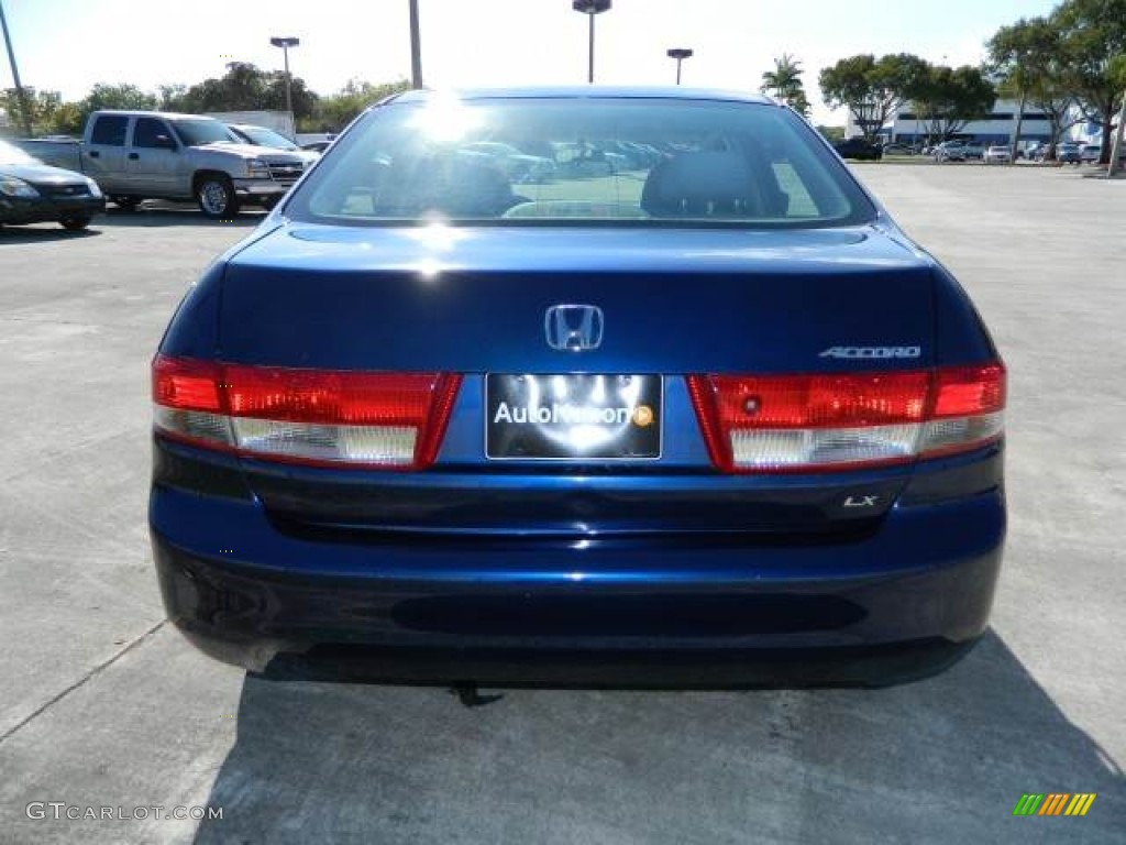 2003 Accord LX Sedan - Eternal Blue Pearl / Gray photo #4
