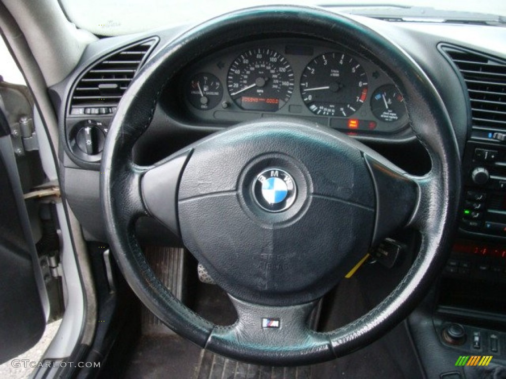 1999 BMW 3 Series 328i Coupe Black Steering Wheel Photo #78054297