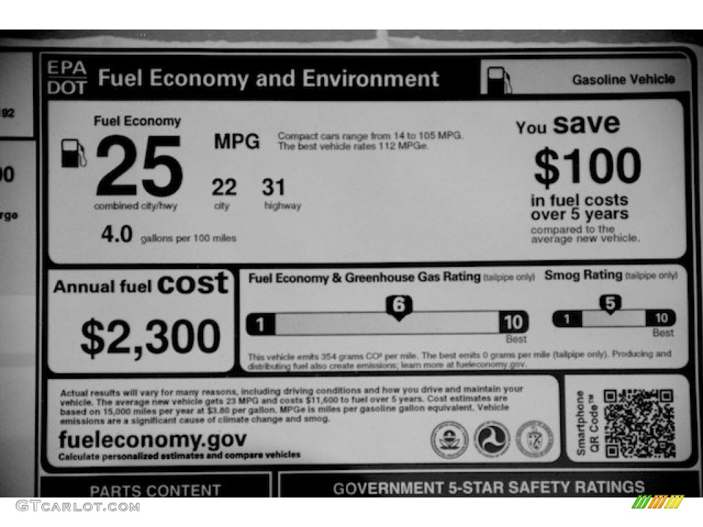 2013 Honda Civic Si Coupe Window Sticker Photo #78054439