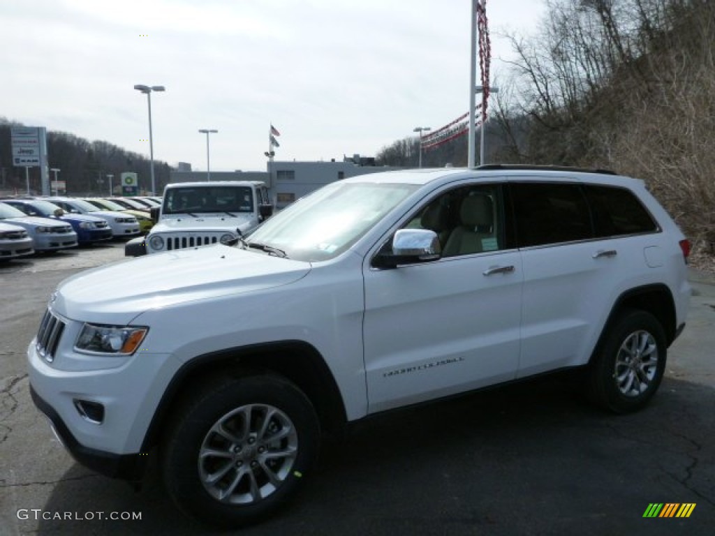 2014 Grand Cherokee Limited 4x4 - Bright White / New Zealand Black/Light Frost photo #1