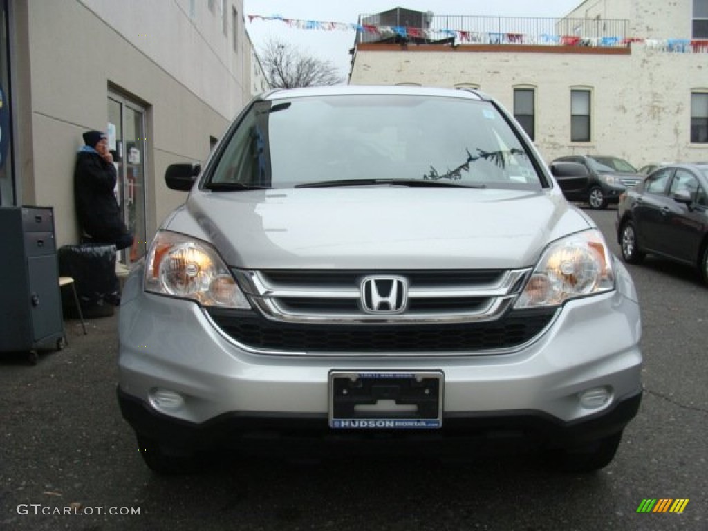 2010 CR-V EX AWD - Alabaster Silver Metallic / Gray photo #2