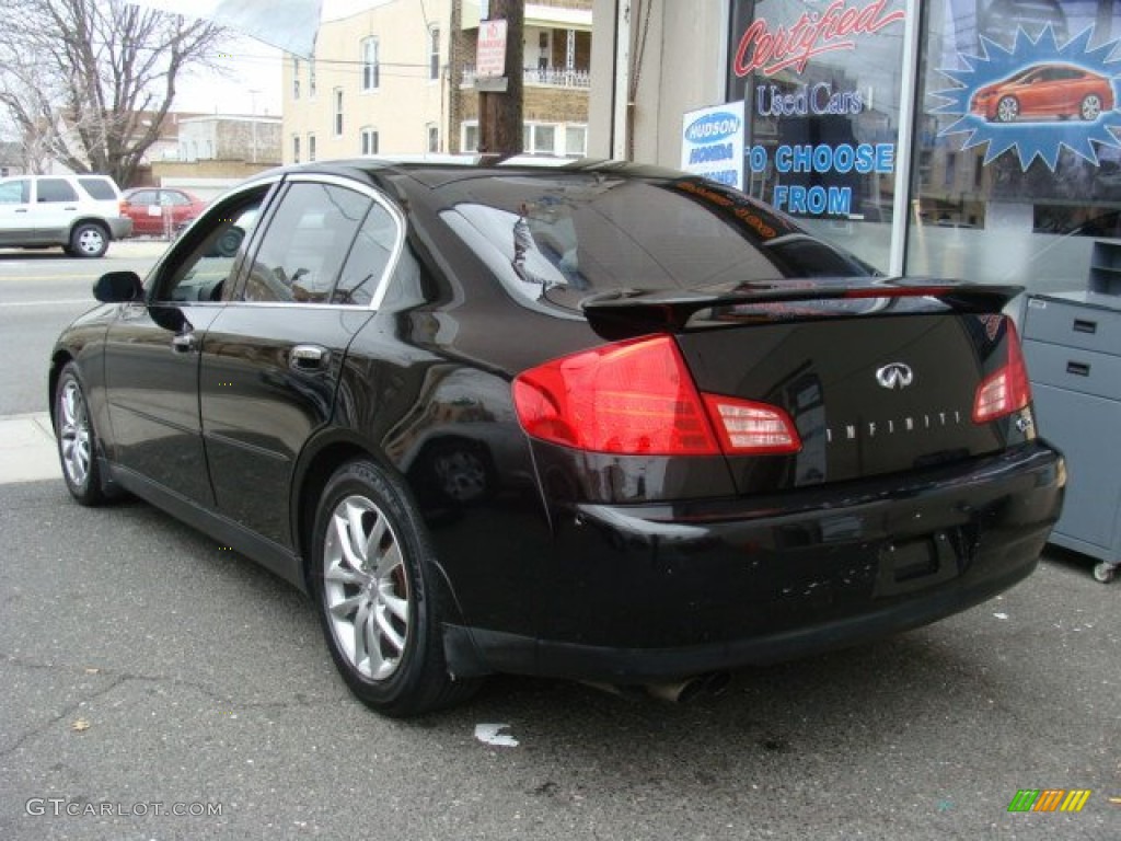 2004 G 35 Sedan - Black Obsidian / Graphite photo #4