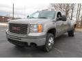 Front 3/4 View of 2008 Sierra 3500HD SLE Crew Cab 4x4 Dually