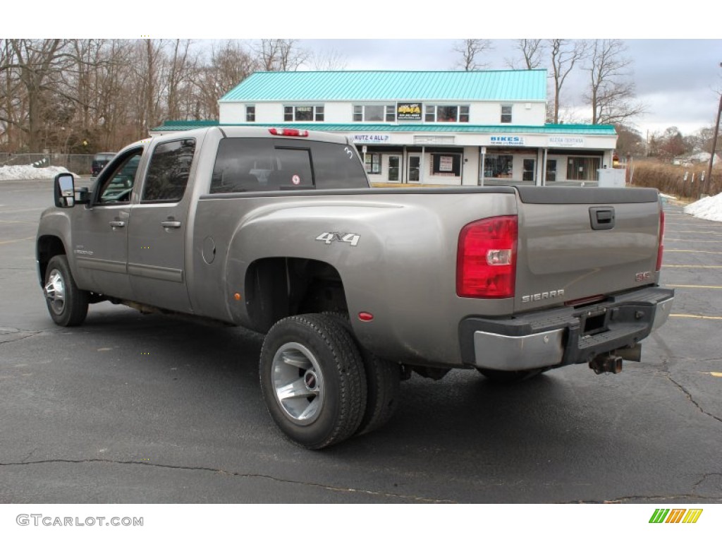 Steel Gray Metallic 2008 GMC Sierra 3500HD SLE Crew Cab 4x4 Dually Exterior Photo #78057048