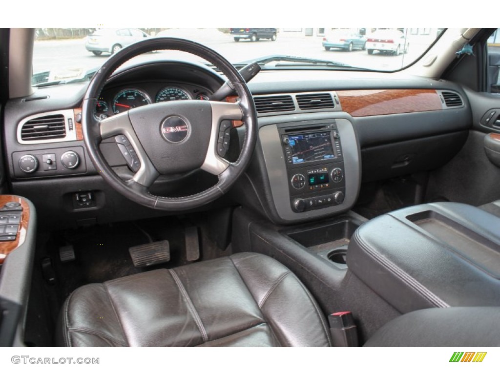 Ebony Interior 2008 GMC Sierra 3500HD SLE Crew Cab 4x4 Dually Photo #78057267