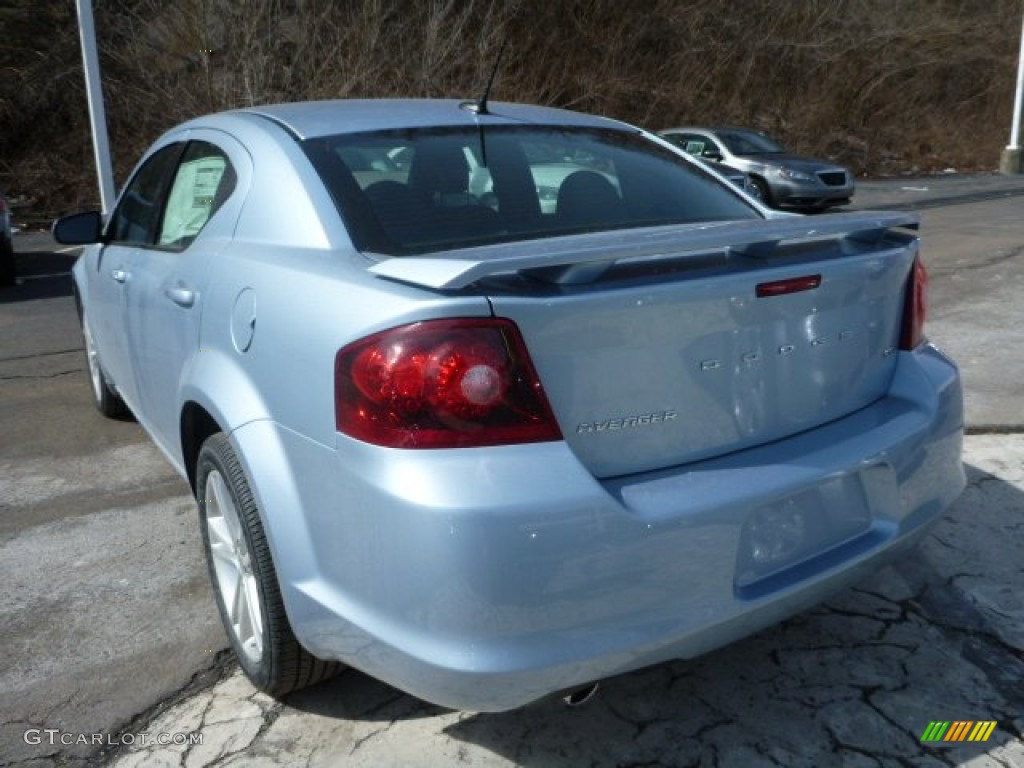 2013 Avenger SXT V6 - Crystal Blue Pearl / Black photo #3