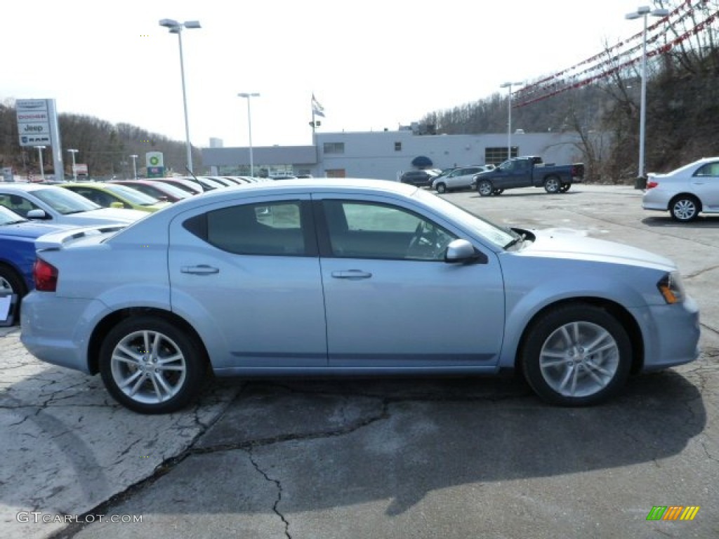 2013 Avenger SXT V6 - Crystal Blue Pearl / Black photo #6