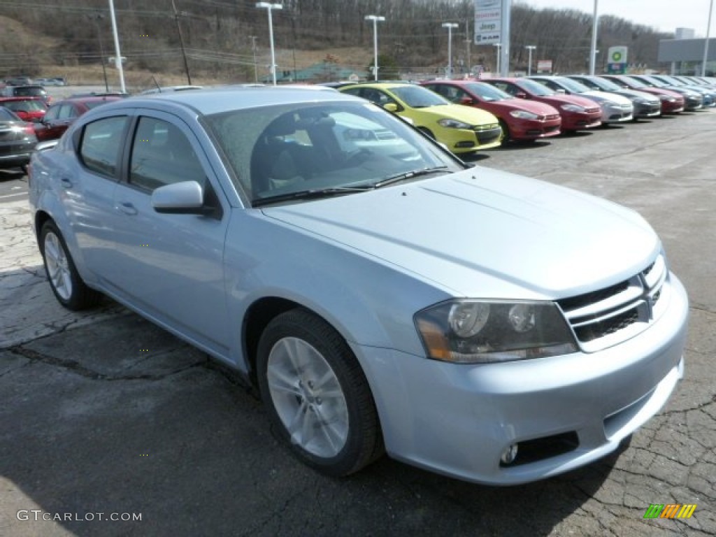 2013 Avenger SXT V6 - Crystal Blue Pearl / Black photo #9