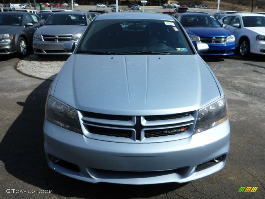 2013 Avenger SXT V6 - Crystal Blue Pearl / Black photo #10